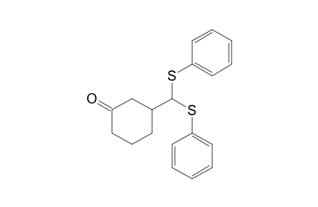 3-[bis(phenylsulfanyl)methyl]cyclohexan-1-one