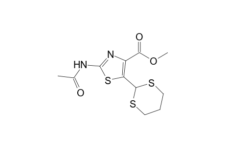 Methyl 2-Acetylamino-5-(1,3-dithian-2-yl)thiazole-4-carboxylate