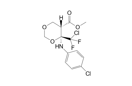 (4S,5S)-4-(4-chloroanilino)-4-[chloro(difluoro)methyl]-1,3-dioxane-5-carboxylic acid methyl ester