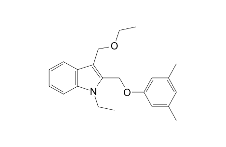 3-(ethoxymethyl)-1-ethyl-2-{[(3,5-xylyl)oxy]methyl}indole