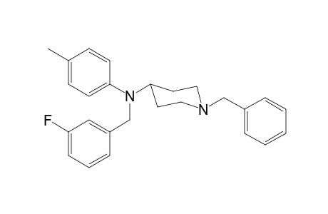 1-Benzyl-N-(3-fluorobenzyl)-N-(4-methylphenyl)piperidin-4-amine
