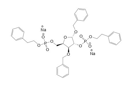 1,3-DI-O-BENZYL-2,5-O-BIS-[(2-PHENYLETHYL)-PHOSPHORYL]-ALPHA-D-XYLOFURANOSIDE-BIS-SODIUM-SALT