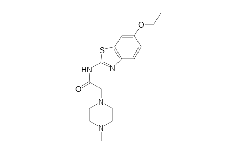 N-(6-ethoxy-1,3-benzothiazol-2-yl)-2-(4-methyl-1-piperazinyl)acetamide