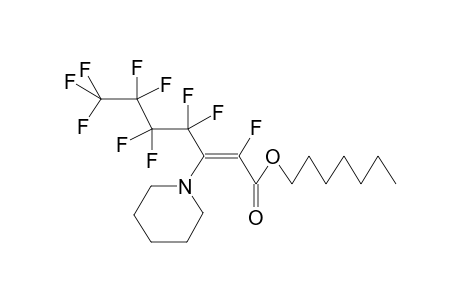 HEPTYL 3-PIPERIDINOPERFLUOROHEPT-2(E)-ENOATE