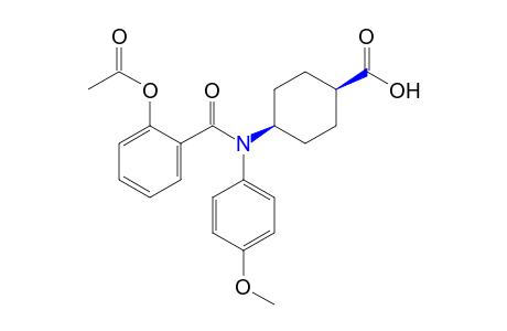 cis-4-[N-(p-methoxyphenyl)salicylamido]cyclohexanecarboxylic acid, acetate (ester)