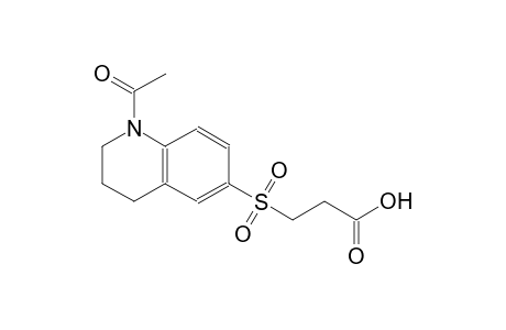 3-[(1-acetyl-1,2,3,4-tetrahydro-6-quinolinyl)sulfonyl]propanoic acid