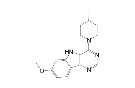 7-methoxy-4-(4-methyl-1-piperidinyl)-5H-pyrimido[5,4-b]indole