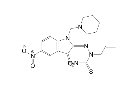 1-Piperidinomethyl-5-nitroindole-2,3-dione-3-N-allylthiosemicarbazone