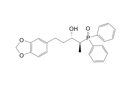 Anti-2-Diphenylphosphinoyl-5-(3',4'-methylenedioxyphenyl)pentan-3-ol