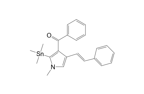 [1-methyl-4-[(E)-2-phenylethenyl]-2-trimethylstannyl-3-pyrrolyl]-phenylmethanone