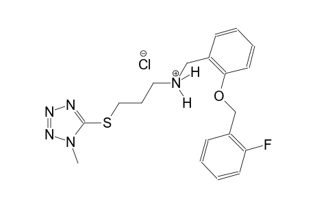 benzenemethanaminium, 2-[(2-fluorophenyl)methoxy]-N-[3-[(1-methyl-1H-tetrazol-5-yl)thio]propyl]-, chloride