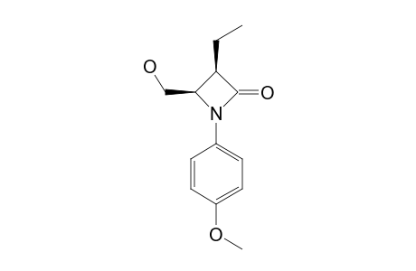 CIS-1-PARA-ANISYL-3-ETHYL-4-(HYDROXYMETHYL)-AZETIDIN-2-ONE