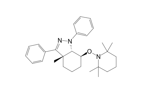 (3aS*,7S*,7aS*)-3a-Methyl-1,3-diphenyl-7-((2,2,6,6-tetramethylpiperidin-1-yl)oxy)-3a,4,5,6,7,7a-hexahydro-1H-indazole