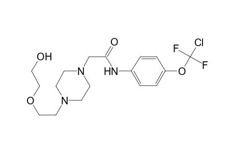 N-[4-[chloranyl-bis(fluoranyl)methoxy]phenyl]-2-[4-[2-(2-hydroxyethyloxy)ethyl]piperazin-1-yl]ethanamide
