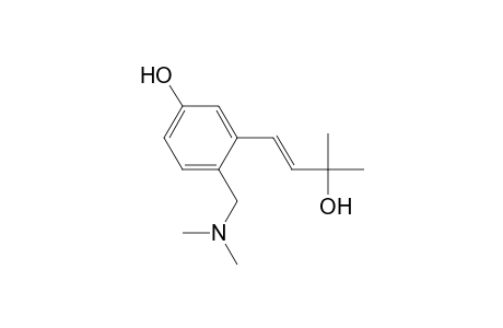 3-(3'-Hydroxy-3'-methylbutenyl)-4-[(dimethylamino)methyl]phenol