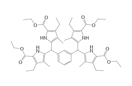 1H-Pyrrole-2-carboxylic acid, 5,5',5'',5'''-(1,3-phenylenedimethylidyne)tetrakis[3-ethyl-4-methyl-, tetraethyl ester