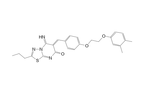 7H-[1,3,4]thiadiazolo[3,2-a]pyrimidin-7-one, 6-[[4-[2-(3,4-dimethylphenoxy)ethoxy]phenyl]methylene]-5,6-dihydro-5-imino-2-propyl-, (6Z)-