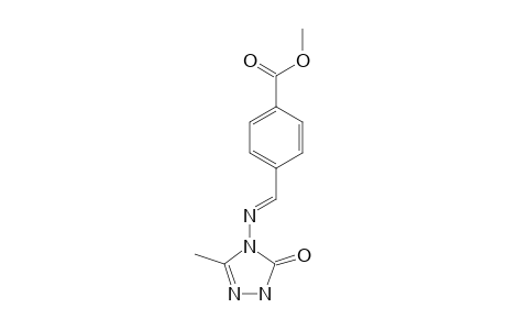 3-METHYL-4-(4-METHOXYCARBONYLBENZYLIDENAMINO)-4,5-DIHYDRO-1H-1,2,4-TRIAZOL-5-ONE
