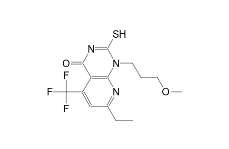 pyrido[2,3-d]pyrimidin-4(1H)-one, 7-ethyl-2-mercapto-1-(3-methoxypropyl)-5-(trifluoromethyl)-