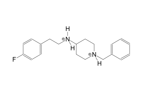 1-benzyl-4-{[2-(4-fluorophenyl)ethyl]ammonio}piperidinium