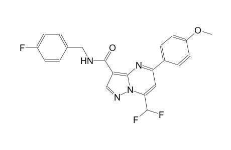 7-(difluoromethyl)-N-(4-fluorobenzyl)-5-(4-methoxyphenyl)pyrazolo[1,5-a]pyrimidine-3-carboxamide