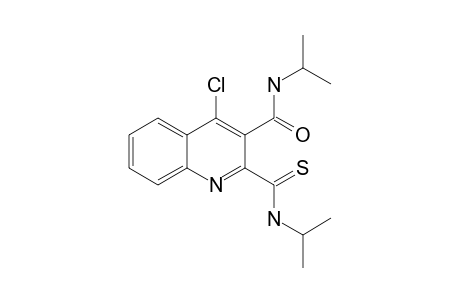 4-CHLORO-N-(1-METHYLETHYL)-2-[(1-METHYLETHYLAMINO)-THIOXOMETHYL]-3-QUINOLINE-CARBOXAMIDE