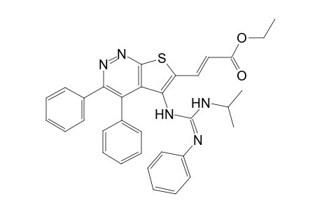 6-(2-Ethoxycarbonylvinyl)-5-(N'-isopropyl-N"-phenylguanidino)-3,4-diphenylthieno[2,3-c]pyridazine