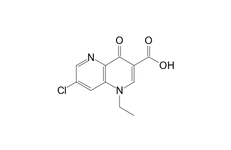 7-chloro-1,4-dihydro-1-ethyl-4-oxo-1,5-naphthyridine-3-carboxylic acid