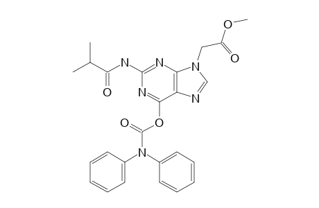 2-[6-[di(phenyl)carbamoyloxy]-2-(isobutyrylamino)purin-9-yl]acetic acid methyl ester