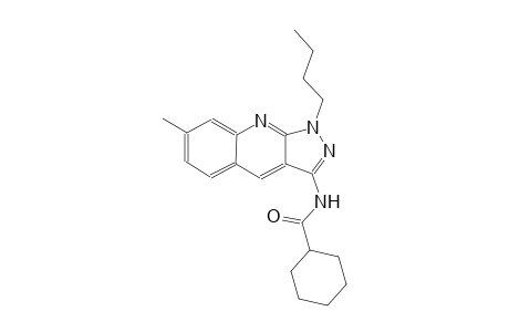 N-(1-butyl-7-methyl-1H-pyrazolo[3,4-b]quinolin-3-yl)cyclohexanecarboxamide