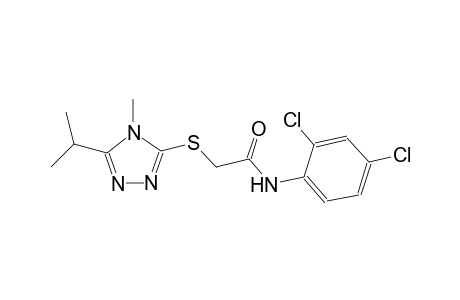 N-(2,4-dichlorophenyl)-2-[(5-isopropyl-4-methyl-4H-1,2,4-triazol-3-yl)sulfanyl]acetamide