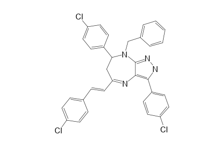 1-BENZYL-2,6-BIS-(4-CHLOROPHENYL)-4-(4-CHLOROSTYRYL)-2,3-DIHYDROPYRAZOLO-[3,4-B][1,4]-DIAZEPINE