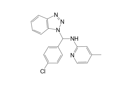 N-[1H-1,2,3-Benzotriazol-1-yl(4-chlorophenyl)methyl]-4-methyl-2-pyridinamine