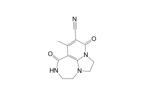 2-Cyano-1-methyl-5,6,8,9,10,11-hexahydro-3H-pyrido[3,2,1-I,j]-(1,3a,6)-triazaazulene-3,11-dione