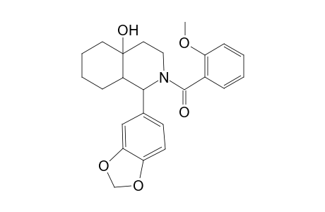 4a(2H)-Isoquinolinol, 1-(1,3-benzodioxol-5-yl)octahydro-2-(2-methoxybenzoyl)-