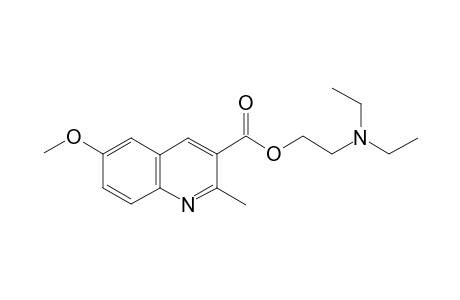 2-(diethylamino)ethyl 6-methoxy-2-methylquinoline-3-carboxylate