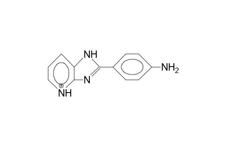 2-(4-Amino-phenyl)-1H-imidazo(4,5-B)pyridinium cation