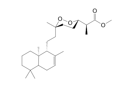 1-[3'-(4"-{.alpha.-Methoxycarbonyl>ethyl-2",3"-dioxacyclohexano)butyl]-2,5,5,10-tetramethyl-1,4,5,6,7,8,9,10-octahydronaphthalene