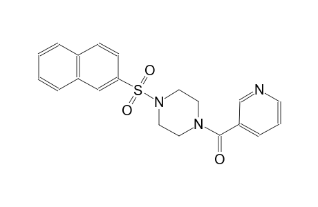 piperazine, 1-(2-naphthalenylsulfonyl)-4-(3-pyridinylcarbonyl)-