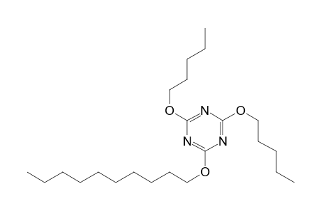 1,3,5-Triazine, 2-(decyloxy)-4,6-bis(pentyloxy)-