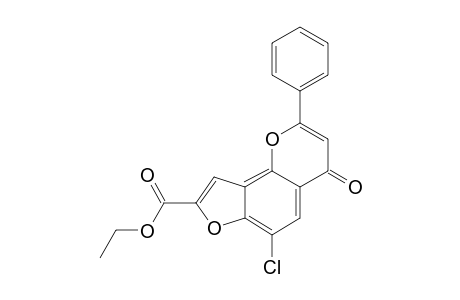 ETHYL-6-CHLORO-2-PHENYL-FURO-[2,3-H]-CHROMONE-8-CARBOXYLATE