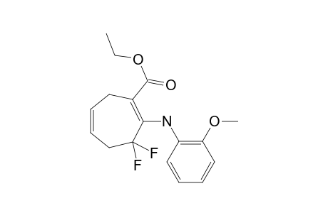 (Z)-ETHYL-6,6-DIFLUORO-7-(2-METHOXYPHENYLIMINE)-3-CYCLOHEPTEN-1-CARBOXILATE;ENAMINO-FORM