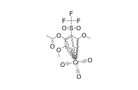 TRICARBONYL-[6-ETA-[3,6-DIMETHOXY-2-(TRIFLUOROMETHYLSULFONYL)-PHENYL-ACETATE]]-CHROMIUM-(0)