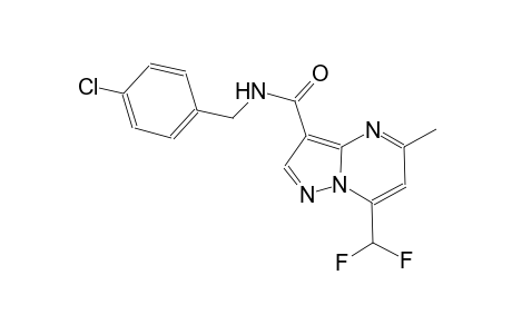 N-(4-chlorobenzyl)-7-(difluoromethyl)-5-methylpyrazolo[1,5-a]pyrimidine-3-carboxamide