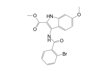 1H-indole-2-carboxylic acid, 3-[(2-bromobenzoyl)amino]-6-methoxy-, methyl ester