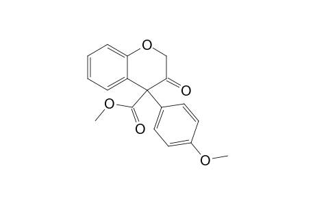 4-Methoxycarbonyl-4-(4-methoxyphenyl)-2H-1-benzopyran-3(4H)-one