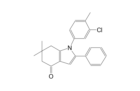 4H-indol-4-one, 1-(3-chloro-4-methylphenyl)-1,5,6,7-tetrahydro-6,6-dimethyl-2-phenyl-