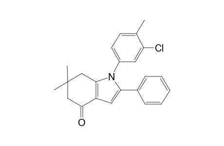 4H-indol-4-one, 1-(3-chloro-4-methylphenyl)-1,5,6,7-tetrahydro-6,6-dimethyl-2-phenyl-