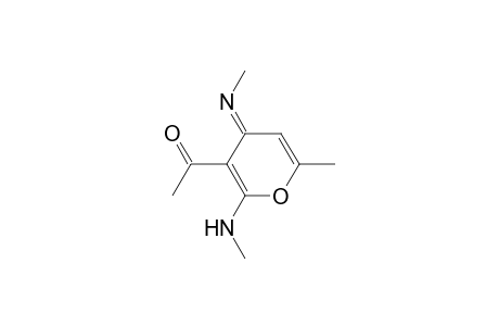 Ethanone, 1-[6-methyl-2-(methylamino)-4-(methylimino)-4H-pyran-3-yl]-