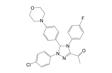 1-[2-(4-chlorophenyl)-4-(4-fluorophenyl)-3-(4-morpholin-4-ylphenyl)-3H-1,2,4-triazol-5-yl]ethanone